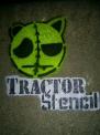 Tractor Stencil - detail view (opens popup window)